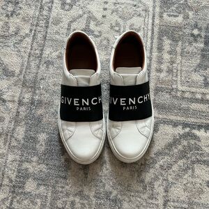 Givenchy White Sneakers with Black Strap
